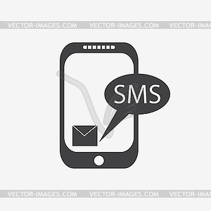 Sms icon - vector clip art