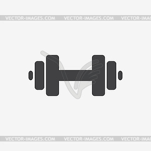 Athletics fitness icon - white & black vector clipart