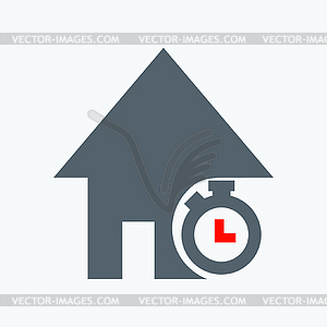 Продолжительность жилищных кредитов - клипарт в векторе / векторное изображение