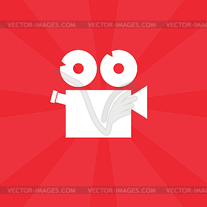 Movie camera icon - vector image