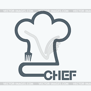 Chef icon - color vector clipart