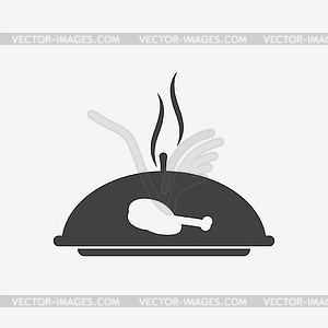 Dish icon - vector clipart