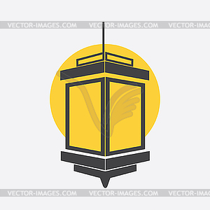 Decorative Ramadan lantern - royalty-free vector clipart