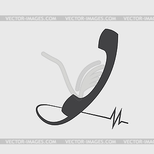 Telephone signal icon - vector clipart