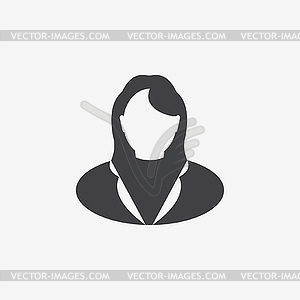 Bust icon - vector image