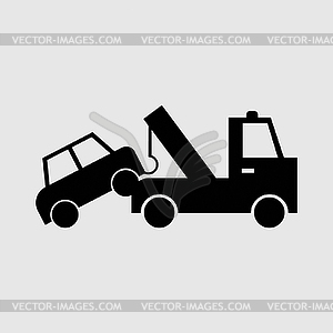 Evacuator car - vector clip art