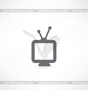 ТВ значок - клипарт в векторе / векторное изображение