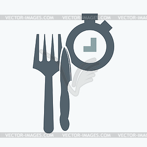 Lunch Time - color vector clipart