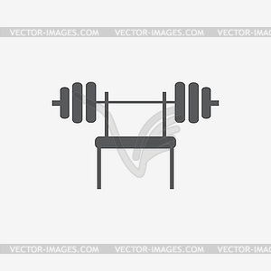 Athletics fitness icon - vector clipart