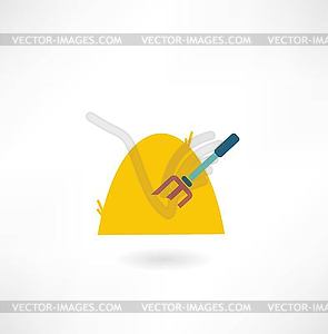 Haystack icon - vector clip art