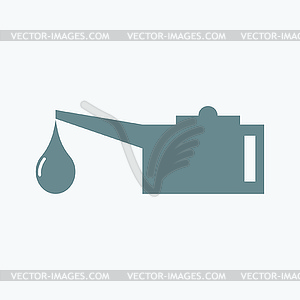 Oil lubricator icon - vector clipart