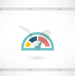 Speedometer icon - vector clip art