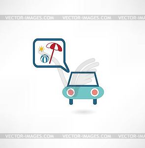 Dream car icon - vector clipart
