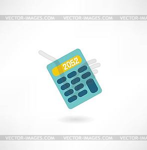 Calculator icon - stock vector clipart