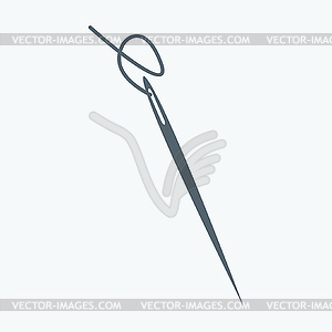 Needle and thread icon - vector clip art