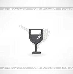 Abstract wine glass for your design - vector clip art