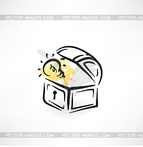 Chest ideas icon - vector clip art