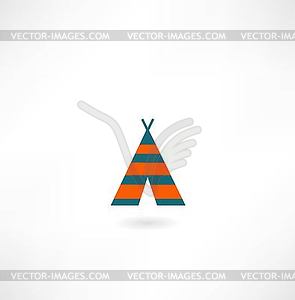 Wigwam icon - vector clipart