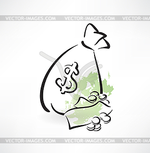 Money icon - vector clipart