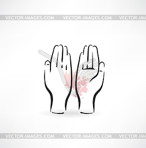 Hands icon - vector image