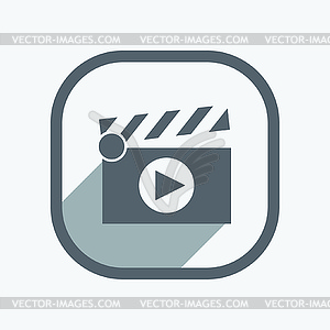 Film clap board cinema - vector image