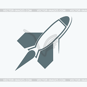 Rocket icon - vector clipart