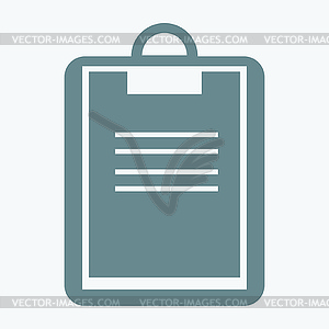 Tablet paper icon - vector clipart