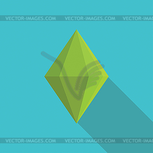 Emeralds green gemstones - vector clipart / vector image