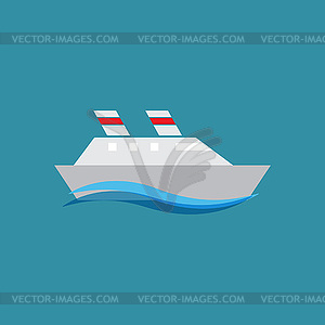 Steamboat Icon - vector clip art