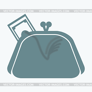 Wallet icon - vector image