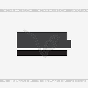 Battery icon - vector clipart / vector image