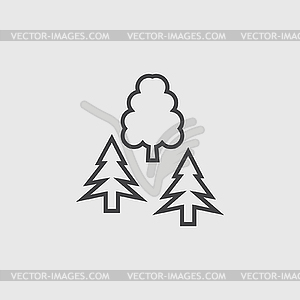 Tree icon - vector clip art