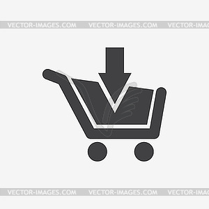 Trolley icon - vector image