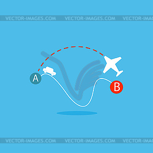 Journey icon - royalty-free vector clipart