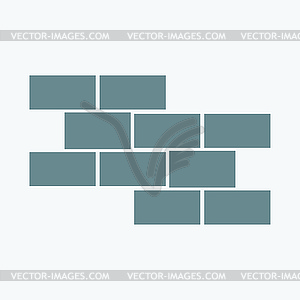 Brick wall icon - vector clip art