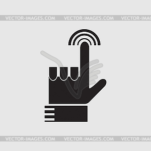 Сенсорный значок жест - векторный клипарт EPS