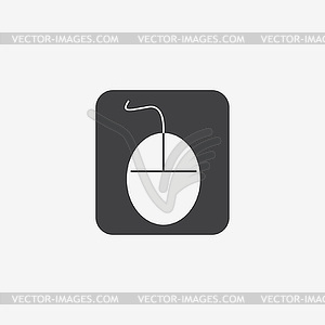 Computer mouse icon - vector clipart