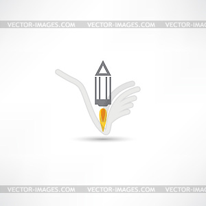 Rocket icon - vector clip art