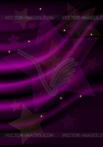 Stars on purple wavy mesh background - vector EPS clipart