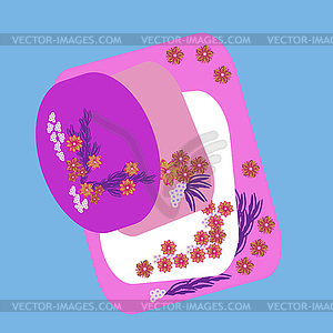 Floral frame - vector clip art