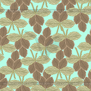 leafs - seamless pattern - vector clip art