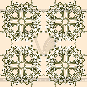 Ornamental seamless pattern. Vector abstract background - vector image