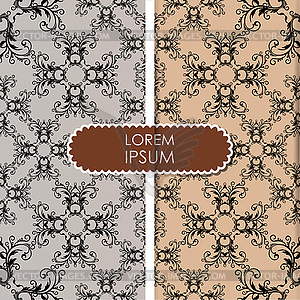 Ornamental seamless pattern. Vector abstract background - vector clipart