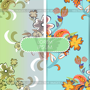 Colorful flowers - seamless pattern - vector clipart