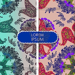 Flower- seamless pattern, element for design, vector il - vector clipart