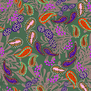 Vector floral seamless pattern - vector image