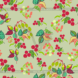 Cute floral seamless pattern background - vector clipart / vector image