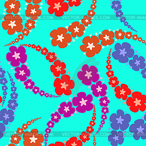 Floral - seamless pattern - vector image