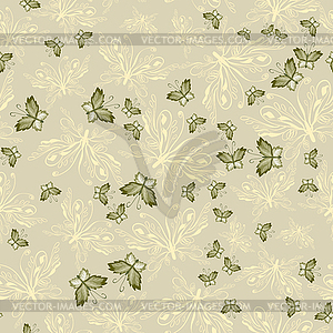  Butterfly-seamless pattern - vector image