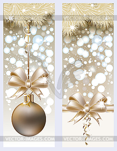 Merry Christmas banner, vector illustration - vector clipart